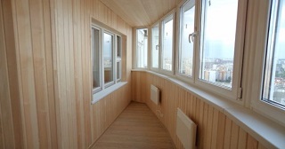 Внутренняя отделка лоджии Пыть-Ях, цена от 209 руб. м2